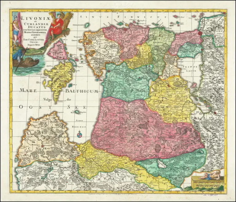Livoniæ et Curlandiæ Ducatus cum Insulis Adjcentib..,