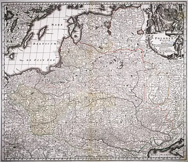 Poloniæ Regnum ut et Magni Ducatus Lithuaniæ, Accuratiss Delineatione repræsentat, Opera et Studio..,