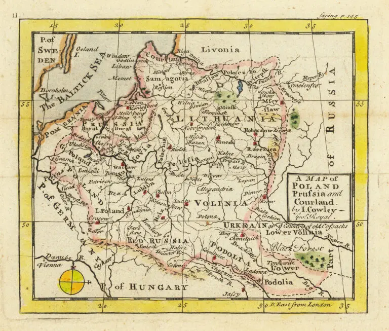 A Map of Poland, Prufia and Courland,