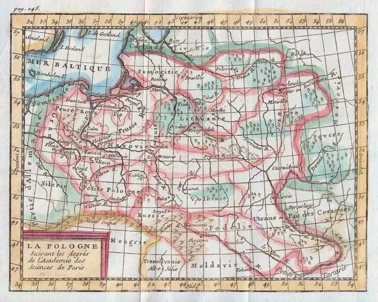 LA POLOGNE Suivant les degrés de l
