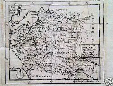 A MAP of POLAND, Prussia and Courland.