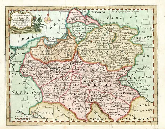 An Accurate Map of Poland, Prussia & Lithuania...,