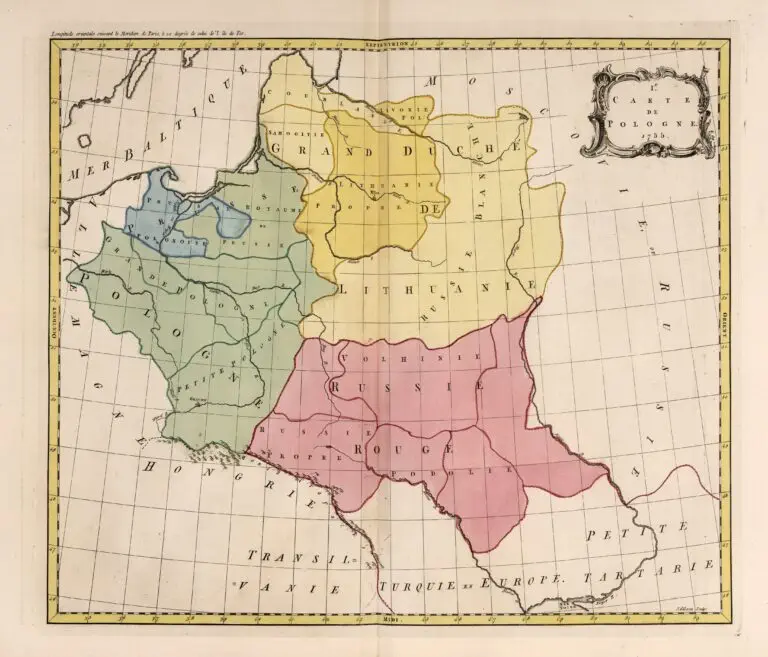 le Carte de Pologne, 1755,