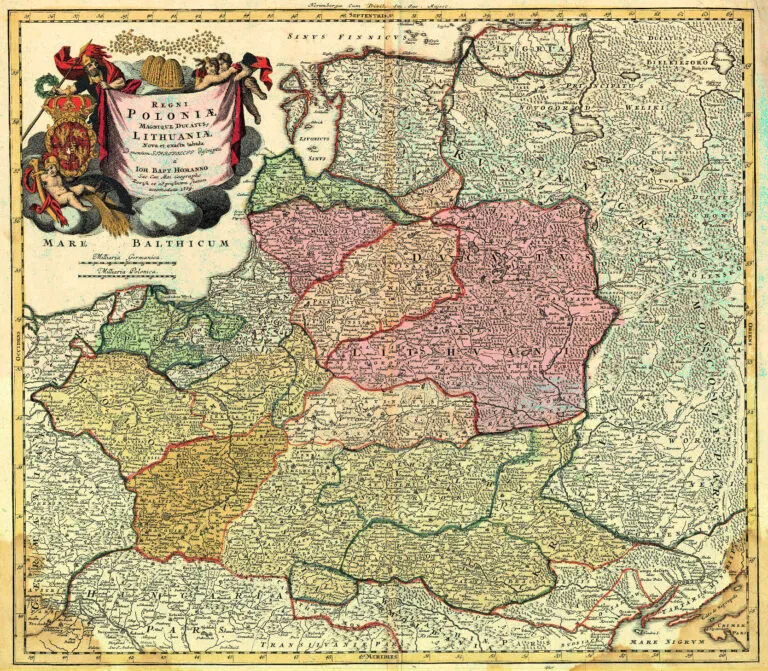 Regni Poloniӕ, Magnique Ducatus g. Lithuaniӕ Nova et exacta tabula, ad mentem STAROVOLCII descripta