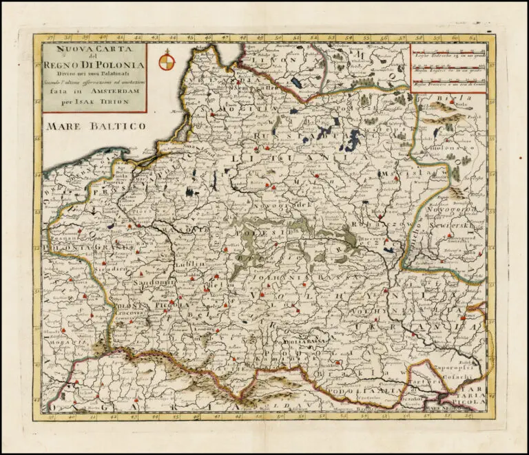 Nuova Carta del Regno Di Polonia, Diviso nei suoi Palatinati, Secondo l