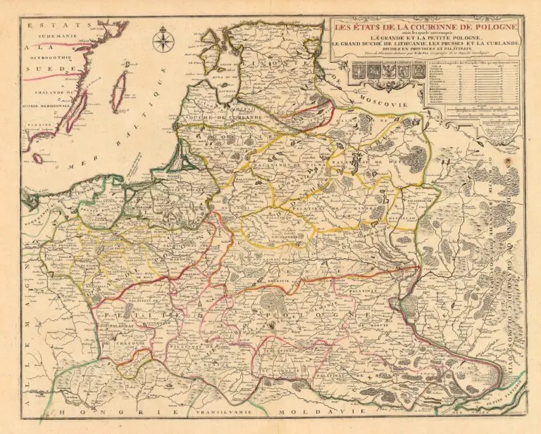 LES ÉTATS DE LA COURONNE DE POLOGNE, sous les quels sont compris LA GRANDE ET LA PETITE POLOGNE, LE GRAND DUCHÉ DE LITHUANIE..,