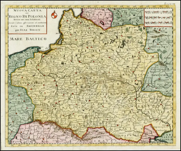 Nuova Carta del Regno Di Polonia, Diviso nei suoi Palatinati, Secondo l