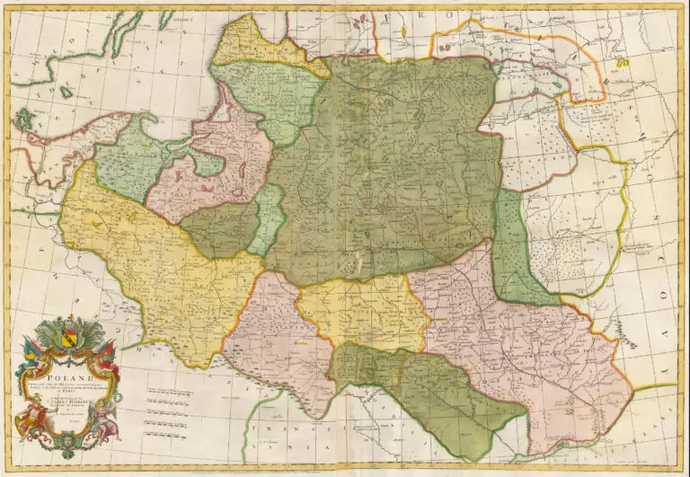 POLAND Corrected from the Observations Communicated to the Royal Society at London and the Royal Academy at Paris. Is humbly Dedicated to Sr. James Hallett Kt. Citizen of London..,