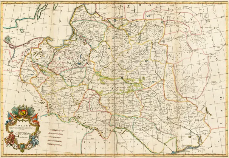 POLAND Corrected from the Observations Communicated to the Royal Society at London and the Royal Academy at Paris. Is humbly Dedicated to Sr. James Hallett Kt. Citizen of London..,
