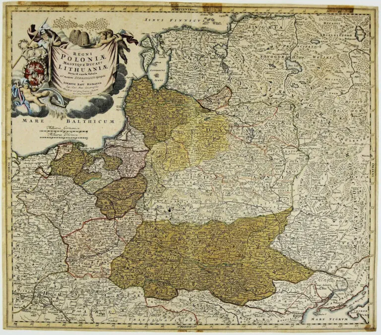 Regni Poloniӕ, Magnique Ducatus g. Lithuaniӕ Nova et exacta tabula, ad mentem STAROVOLCII descripta