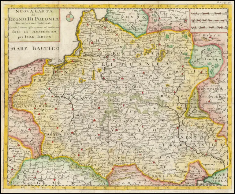 Nuova Carta del Regno Di Polonia, Diviso nei suoi Palatinati, Secondo l