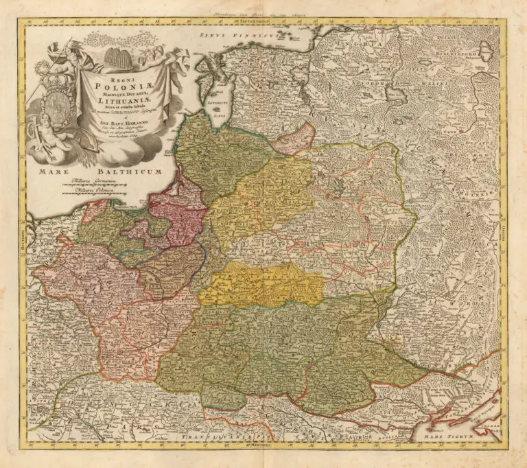 Regni Poloniӕ, Magnique Ducatus g. Lithuaniӕ Nova et exacta tabula, ad mentem STAROVOLCII descripta