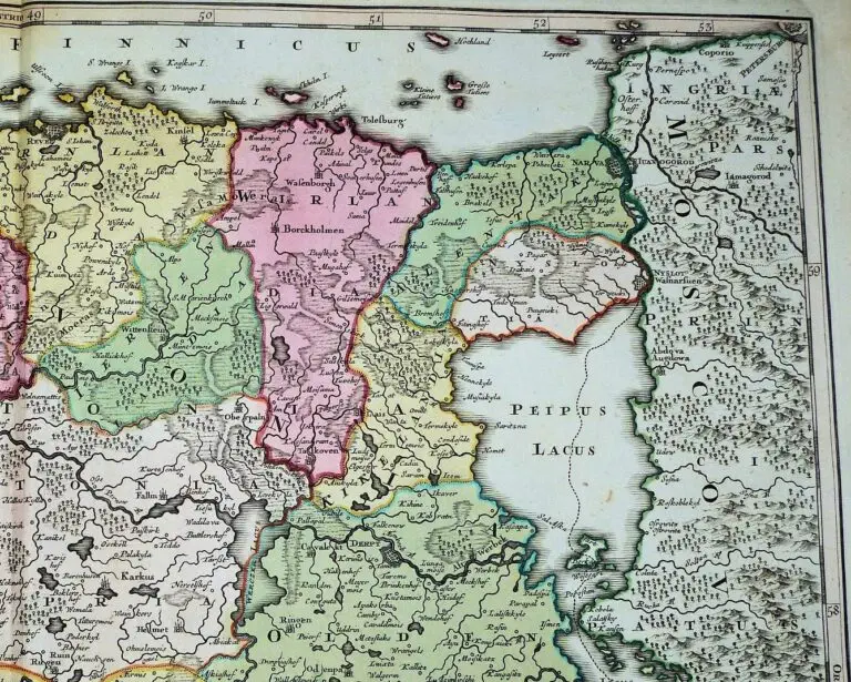 DVCATVVM LIVONIÆ et CVRLANDIÆ cum vicinis Insulis..