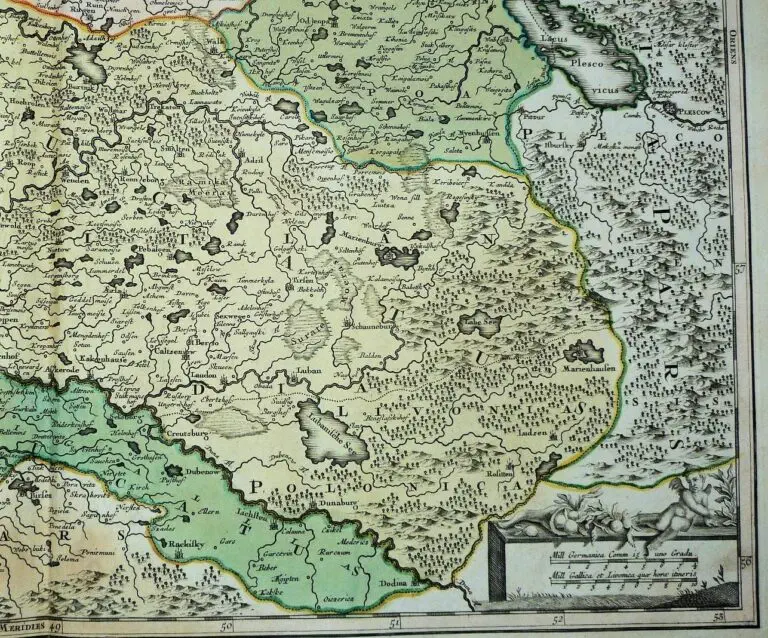 DVCATVVM LIVONIÆ et CVRLANDIÆ cum vicinis Insulis..