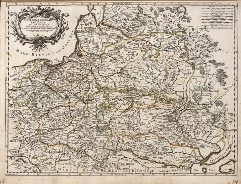 Stati Della Corona di Polonia. Diuisa neele sue Principali Provincie e Palatinati...