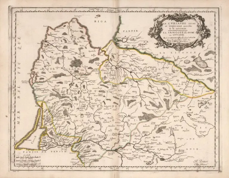 La CURLANDE Duche et SEMIGALLE autrefois de la LIVONIE. La SAMOGITE Duche en LITUANIE,
