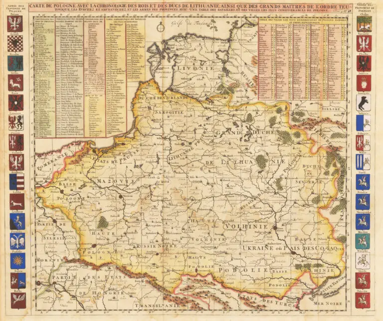 CARTE DE POLOGNE, AVEC LA CHRONOLOGIE...Tome 4. No. 18 (overwriting