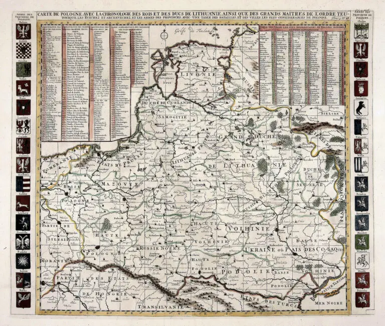CARTE DE POLOGNE, AVEC LA CHRONOLOGIE...Tome 4. No. 18 (overwriting