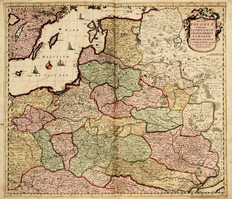 REGNI POLONIÆ et Ducatus LITHUANIÆ, Voliniæ, Podoliæ, Vcraniæ, Prvssiæ et Cvrlandiæ descriptio..,