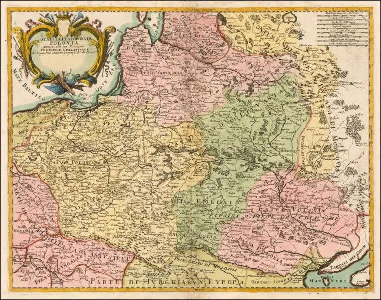 Stati Della Corona Di Polonia Divisa nele sue Principali Provincie e Palatinati..,