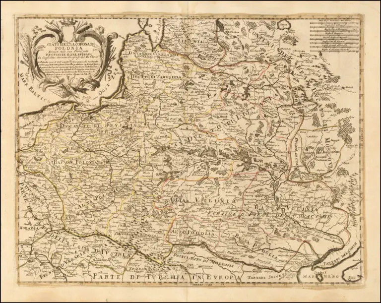 Stati Della Corona Di Polonia Divisa nele sue Principali Provincie e Palatinati..,