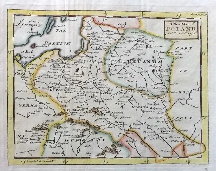 A New Map of Poland from the latest Obser.,