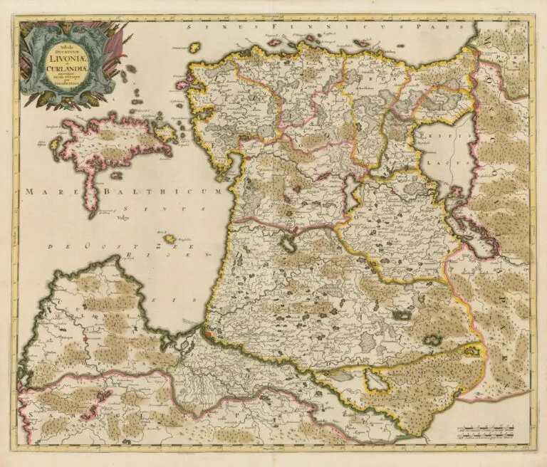 Tabula DUCATUUM LIVONIÆ et CURLANDIÆ...
