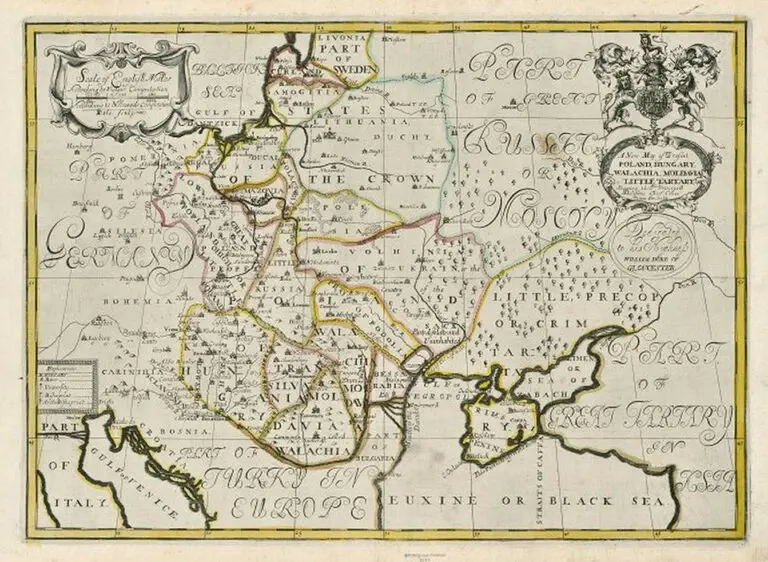 A New Map of Present POLAND, HUNGARY WALLACHIA, LITTLE TARTARY,