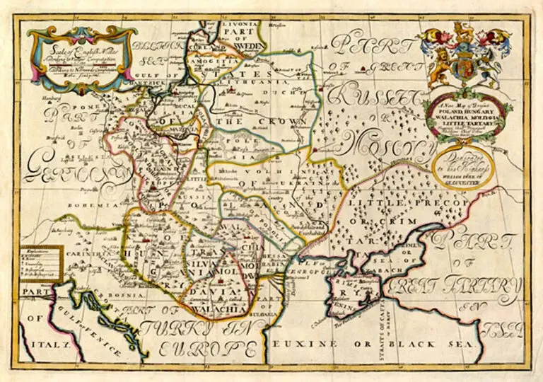 A New Map of Present POLAND, HUNGARY WALLACHIA, LITTLE TARTARY,