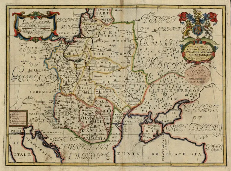 A New Map of Present POLAND, HUNGARY WALLACHIA, LITTLE TARTARY,