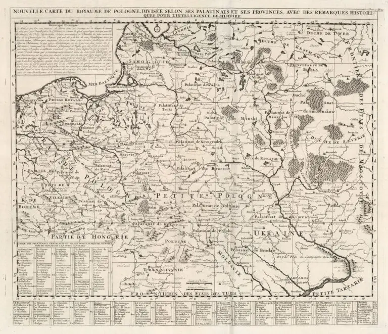 NOUVELLE CARTE DU ROYAUME DE POLOGNE...Tome. 4 No. 21,