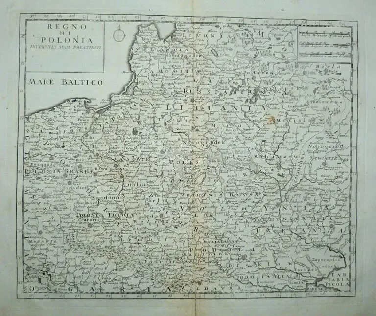 REGNO DI POLONIA, diviso nei suoi  Palatinati,