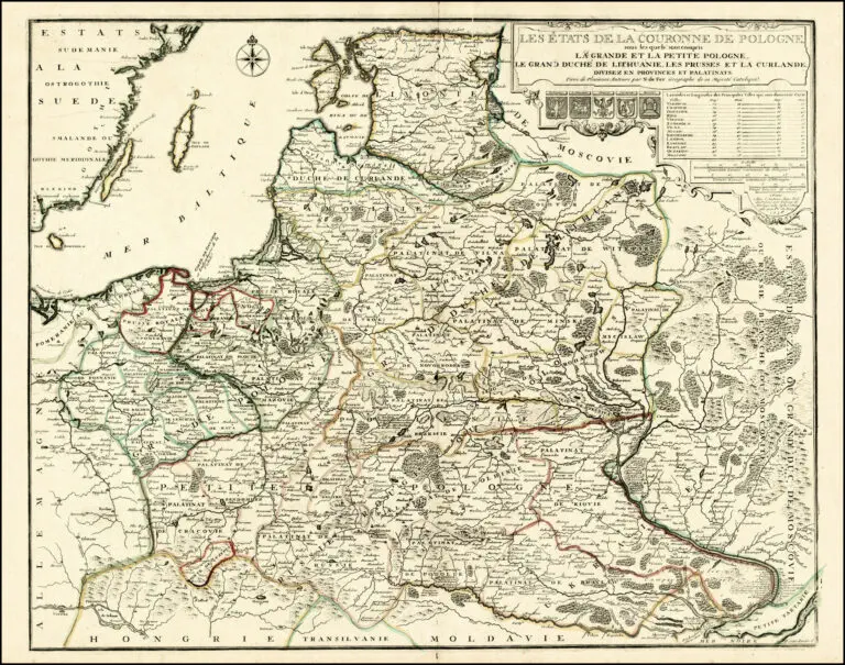 LES ÉTATS DE LA COURONNE DE POLOGNE, sous les quels sont compris LA GRANDE ET LA PETITE POLOGNE, LE GRAND DUCHÉ DE LITHUANIE..,