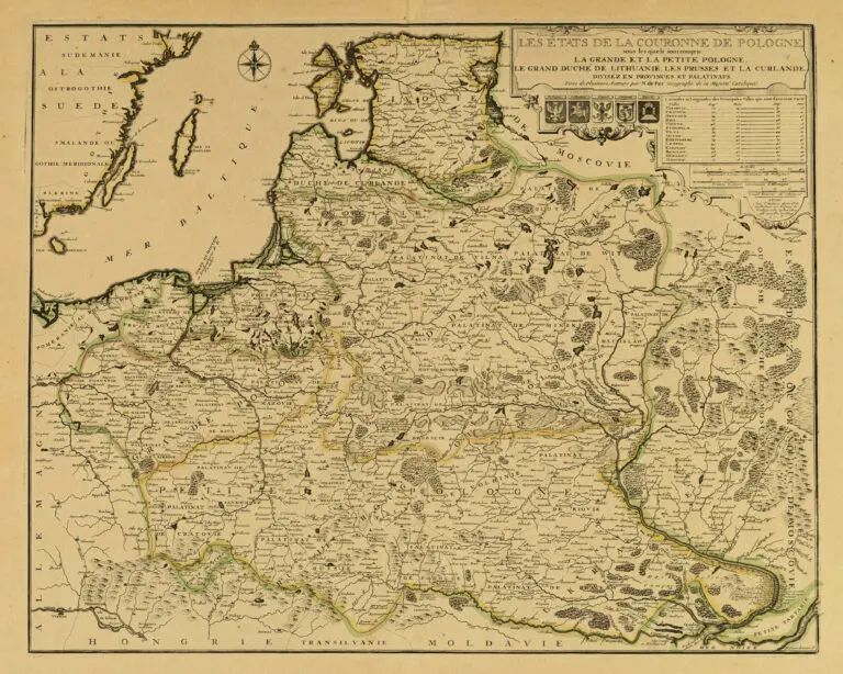 LES ÉTATS DE LA COURONNE DE POLOGNE, sous les quels sont compris LA GRANDE ET LA PETITE POLOGNE, LE GRAND DUCHÉ DE LITHUANIE..,