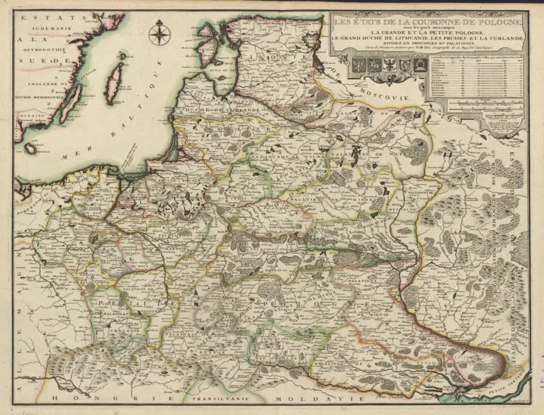 LES ÉTATS DE LA COURONNE DE POLOGNE, sous les quels sont compris LA GRANDE ET LA PETITE POLOGNE, LE GRAND DUCHÉ DE LITHUANIE..,