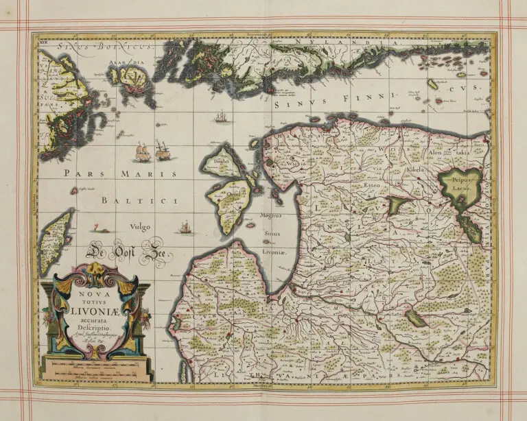 NOVA TOTIVS LIVONIÆ accurata Descriptio.