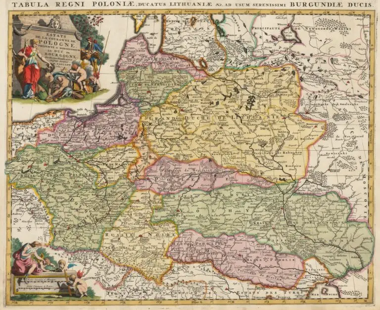 Estats De La Couronne De Pologne presente a Monseigneur Le Duc De Bourgogne..,