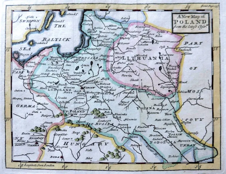 A new Map of POLAND from the lateft Obser,