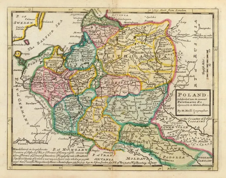 Poland: Subdivided into its several Palatinates & c Agreeable to Modern History,