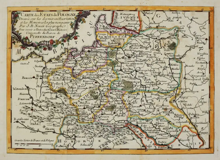 Carte des Etats de Pologne Dressee sur les dernieres Observations et les Memoires les plus nouveaux Par. J.B. Nolin Geographe,