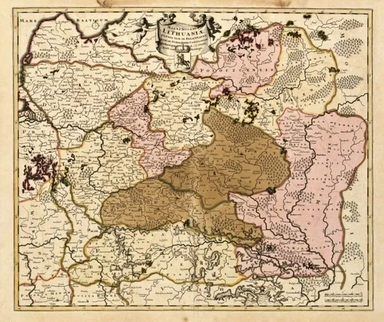 Magni Ducatus Lithuaniæ Divisa tam in Palatinatus,