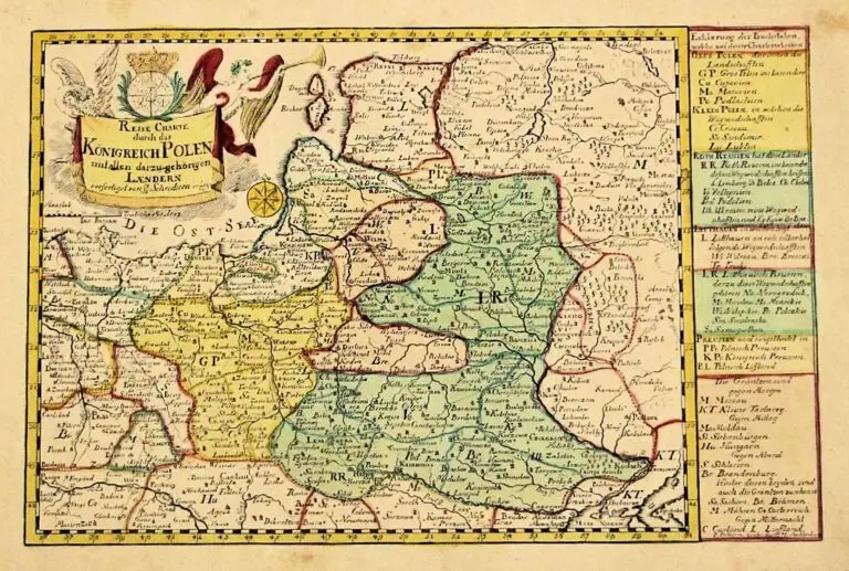 Reise Charte durch das Königreich Polen mit allen darzu gehörigen Laendern,