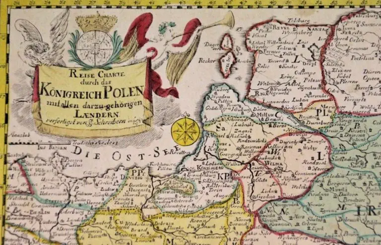 Reise Charte durch das Königreich Polen mit allen darzu gehörigen Laendern,