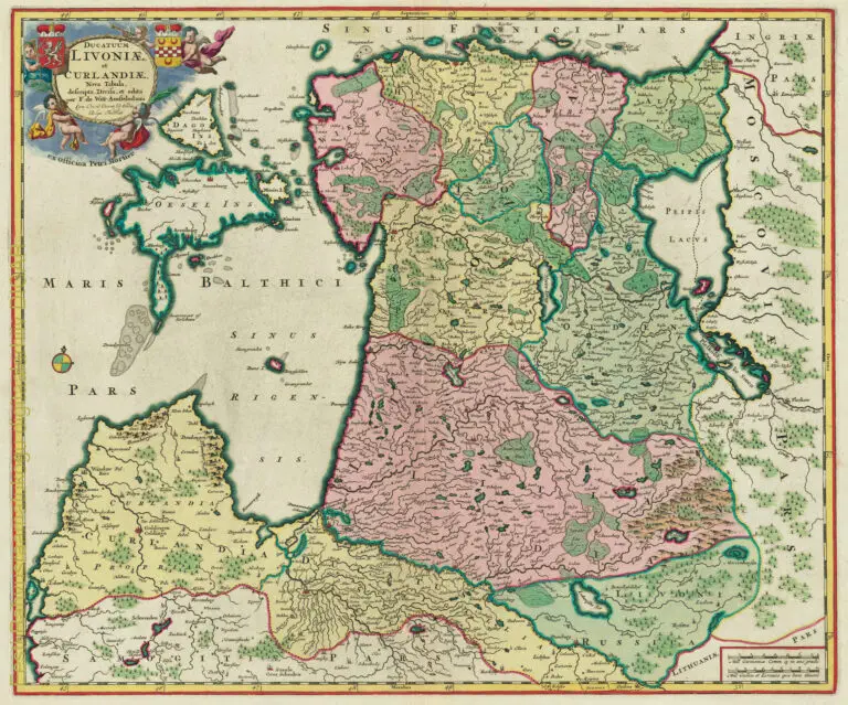 Ducatuum Livoniæ et Curlandiæ Nova Tabula..,