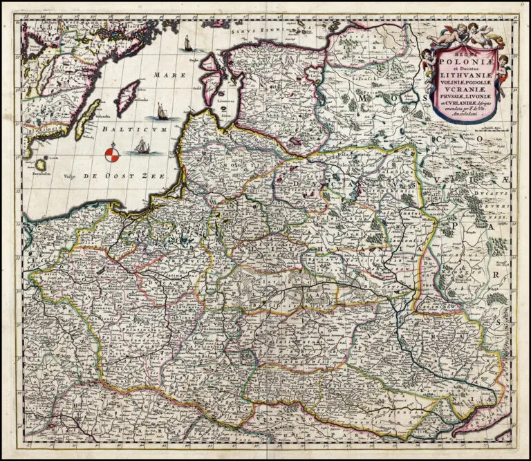 REGNI POLONIÆ et Ducatus LITHUANIÆ, Voliniæ, Podoliæ, Vcraniæ, Prvssiæ et Cvrlandiæ descriptio..,