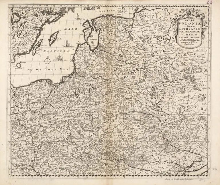 REGNI POLONIÆ et Ducatus LITHUANIÆ, Voliniæ, Podoliæ, Vcraniæ, Prvssiæ et Cvrlandiæ descriptio..,