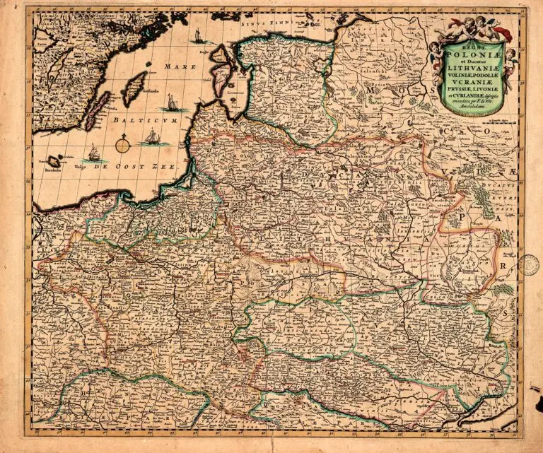 REGNI POLONIÆ et Ducatus LITHUANIÆ, Voliniæ, Podoliæ, Vcraniæ, Prvssiæ et Cvrlandiæ descriptio..,