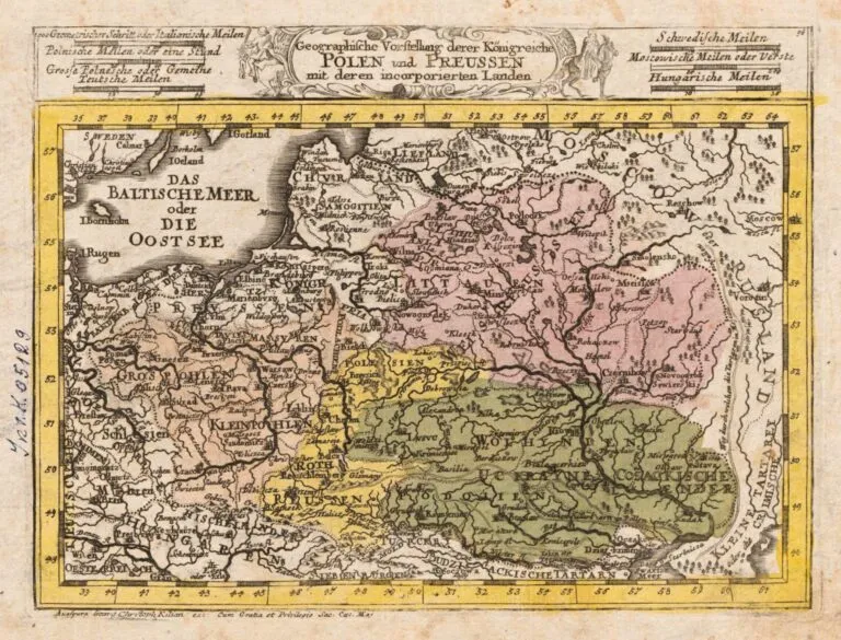 Geographsche Vorstellung derer Königreiche Polen..,