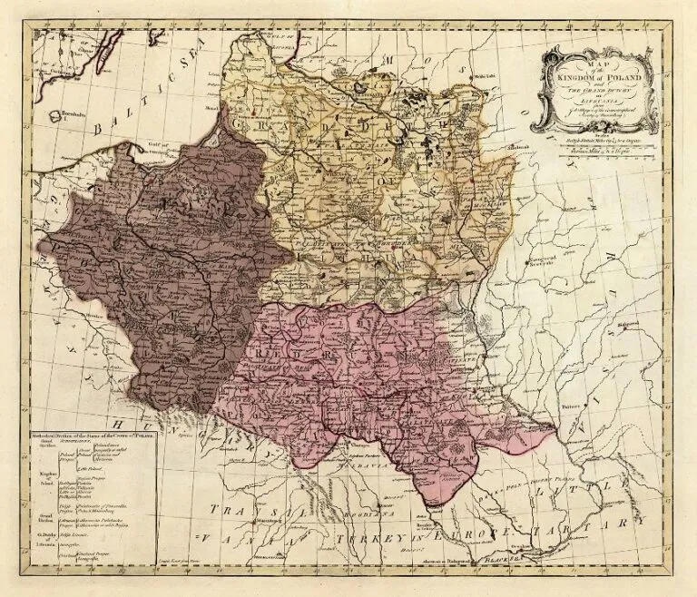 Map of the Kingdom of Poland and the Grand Dutchy of Lithuania..,