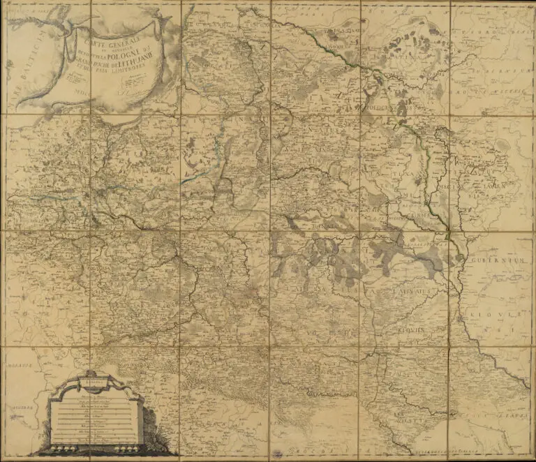 Carte générale et nouvelle de la Pologne toutte du Grand Duché de Lithuanie,